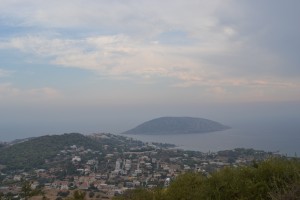 View from on top of the hills of Saronida