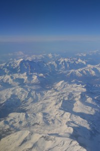 Swiss Alps from Above
