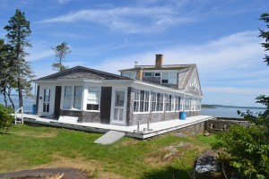 The Peary House from the back looking north towards Harpswell