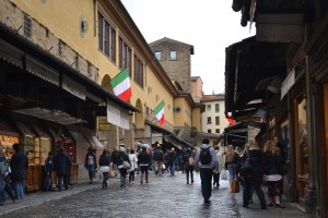 Crossing the Ponte Vecchio