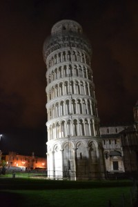 Leaning Tower in the dark