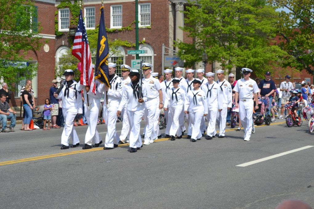 Soldiers Marching in The Brunswick Parade