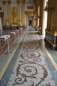 Ornate Marble Floor- And Endless Hallway